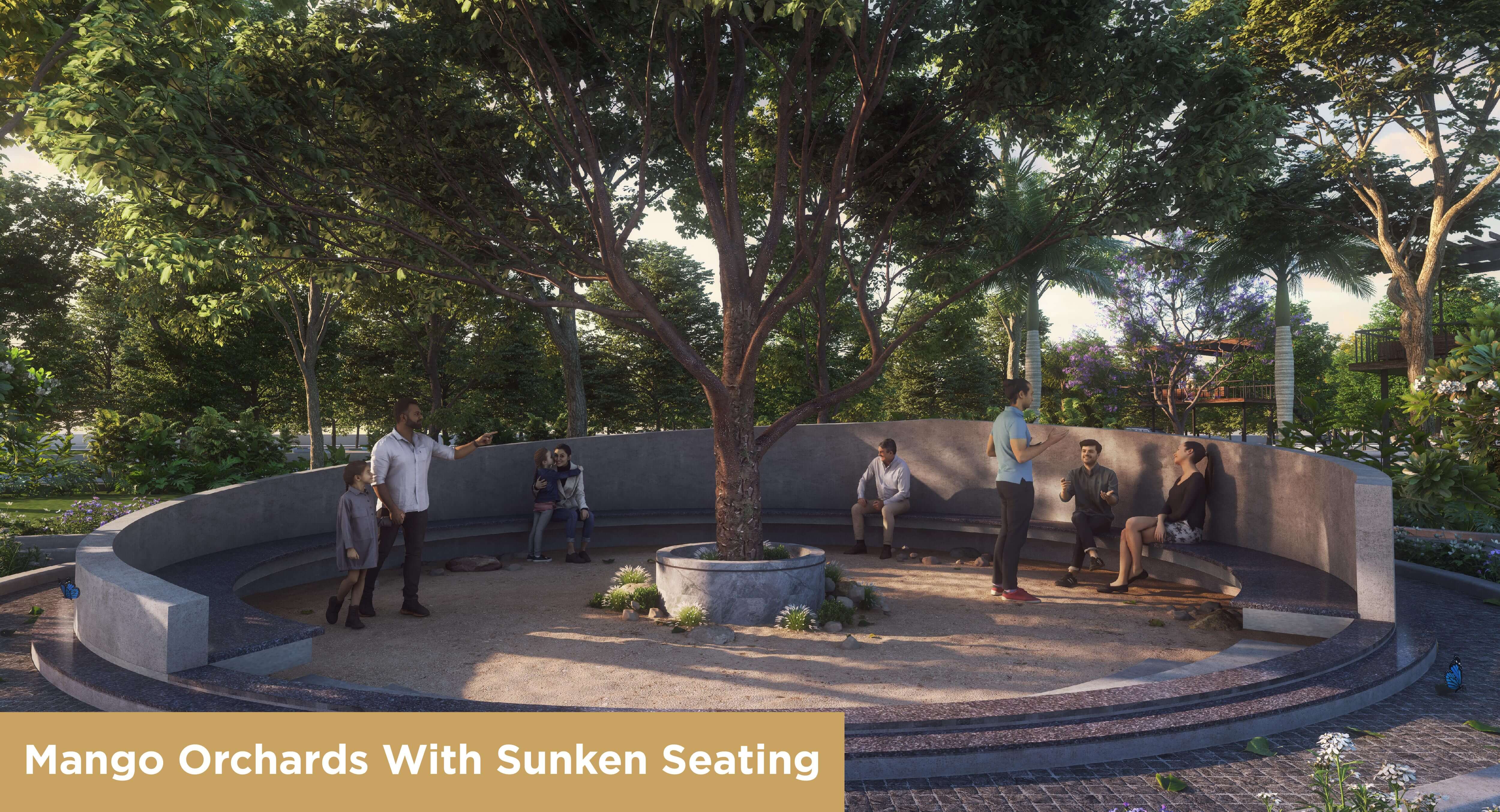 Mango Orchards With Sunken Seating